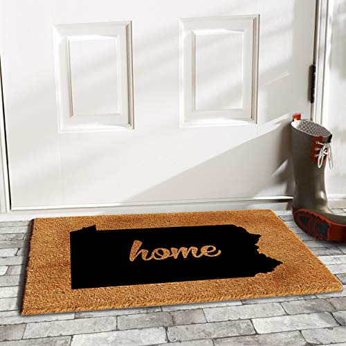 Calloway Mills 105402436 Pennsylvania Doormat, 24' X 36', Natural/Black