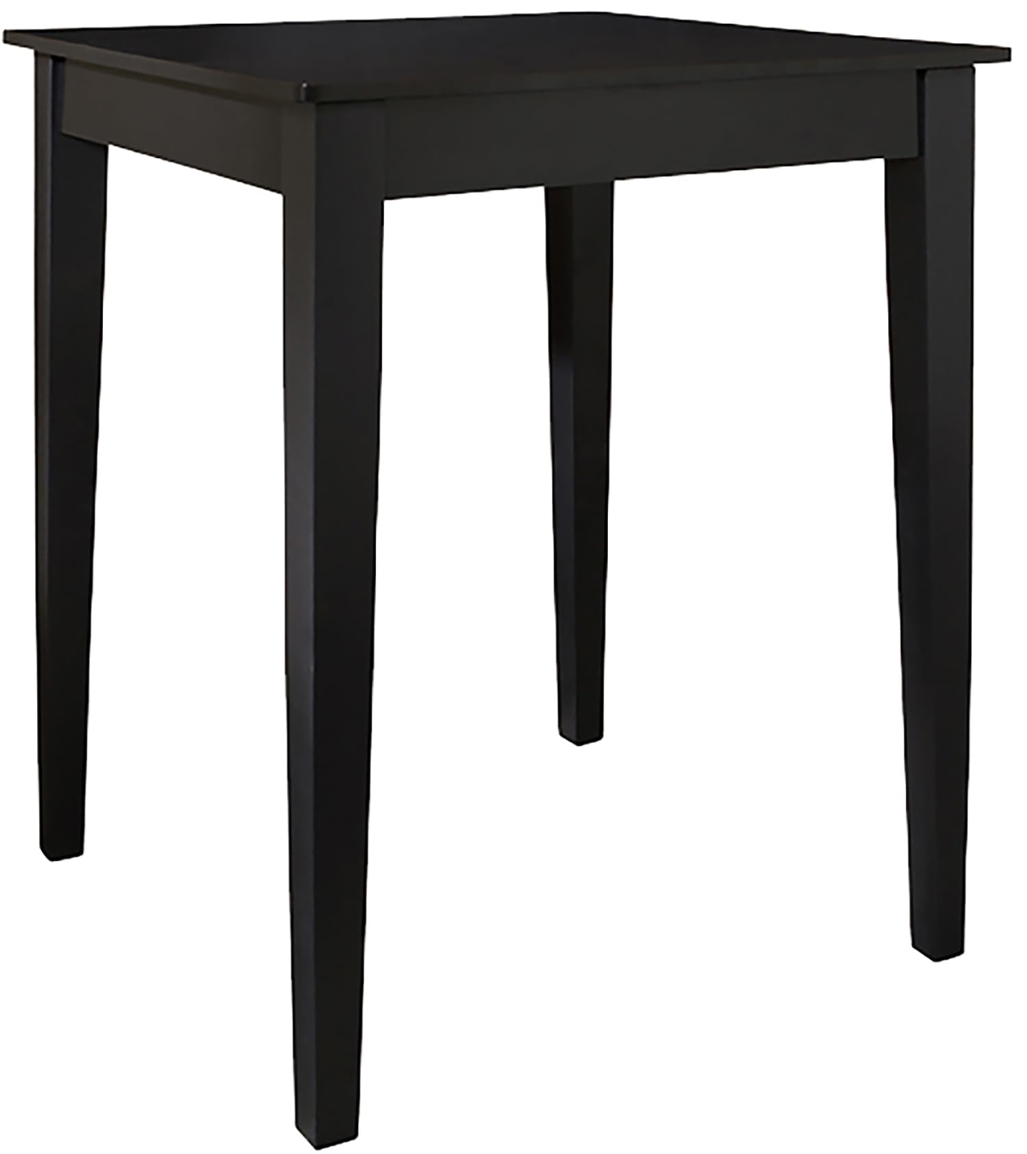Crosley Furniture Counter Height Wood Pub Table for Bar and Dining, Black