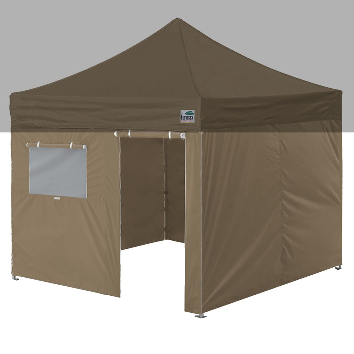 Eurmax Usa Instant Sunwall Full Zippered Walls For 10 X 10 Easy Pop Up Canopy Tent,Enclosure Sidewall Kit With Roller Up Mesh Wi