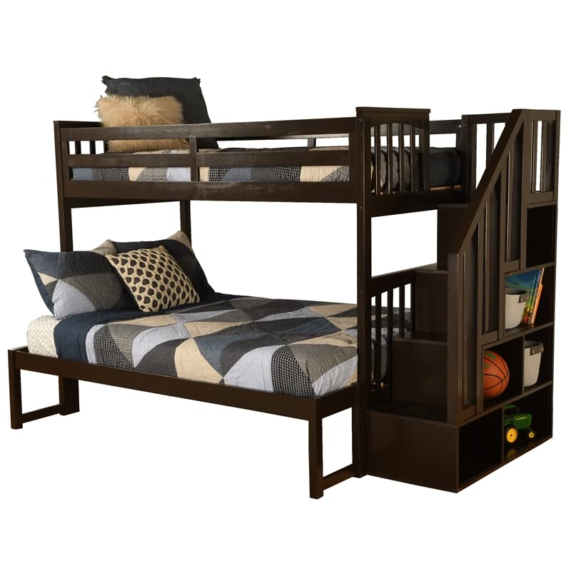 Kodiak Furniture Kelcie Twin/Full Wood Bunk Bed with Storage - Thumbnail 5