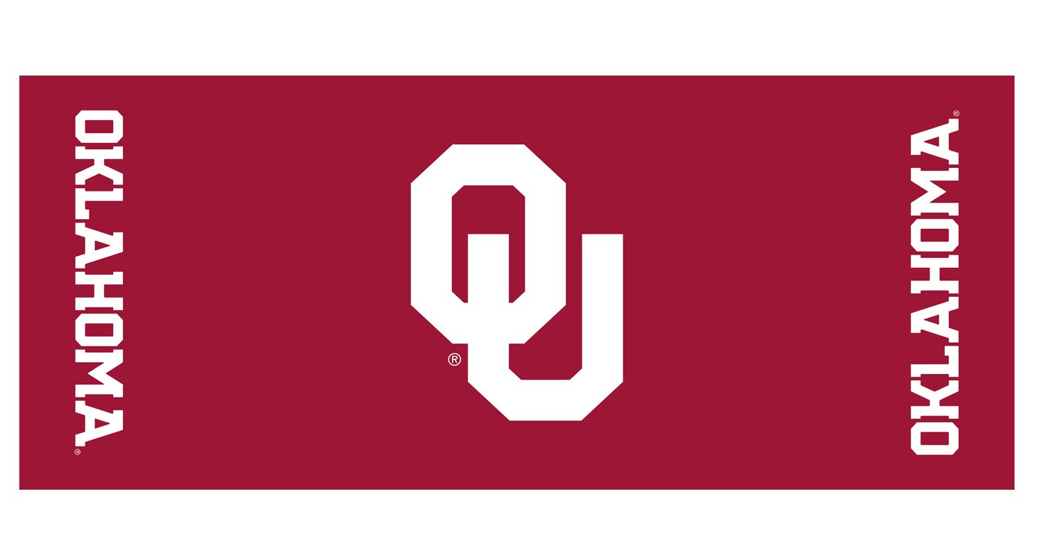 Collegiate Kwik-Covers Rectangle Plastic Table Covers, Bundle Of 2 (University Of Oklahoma, 6')