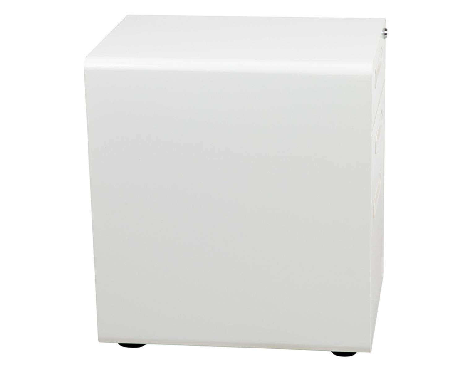Flash Furniture Wren Ergonomic 3-Drawer Mobile Locking Filing Cabinet With Anti-Tilt Mechanism And Hanging Drawer For Legal & Letter Files, White