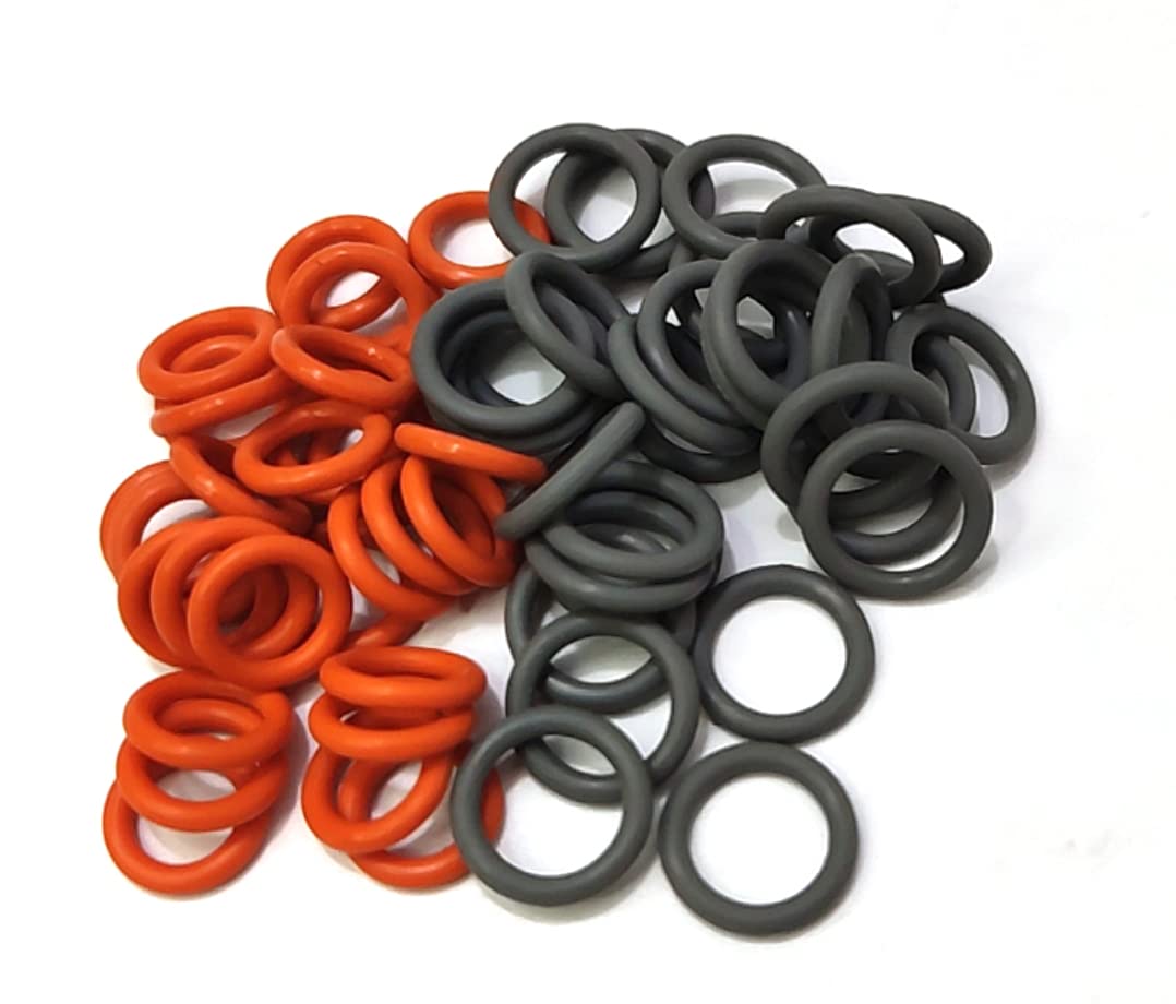 Palart 1/4' & 3/8' Pressure Washer Qd Colored O-Rings (1/4'&3/8'(25+25) 50 Pack (Red+Grey),M22 Quick Connect Coupler