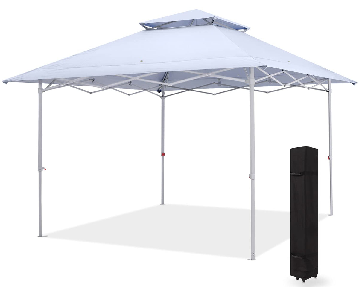 Mastercanopy Pop-Up Canopy Tent 13X13 Instant Shelter Outdoor Canopy With Wheeled Bag (White)