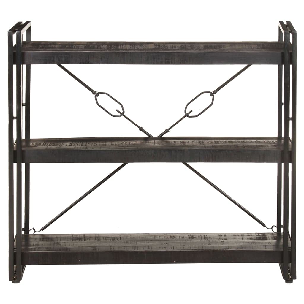 vidaXL Industrial Style 3-Tier Bookcase - Thumbnail 3