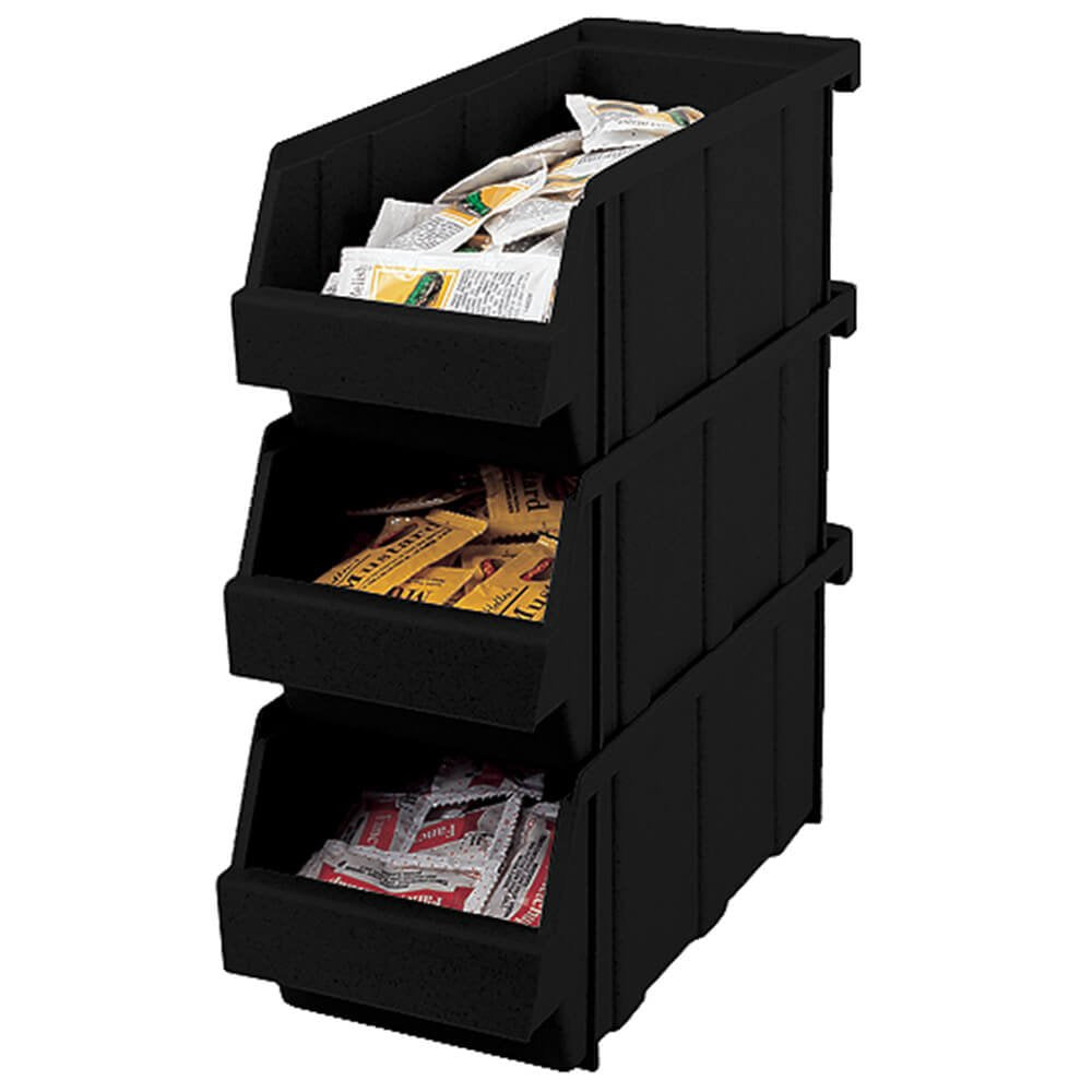 Cambro 5412 CBP110 Organizer (5''x 12''x 4-1/4'') Black Polyethylene - Case of