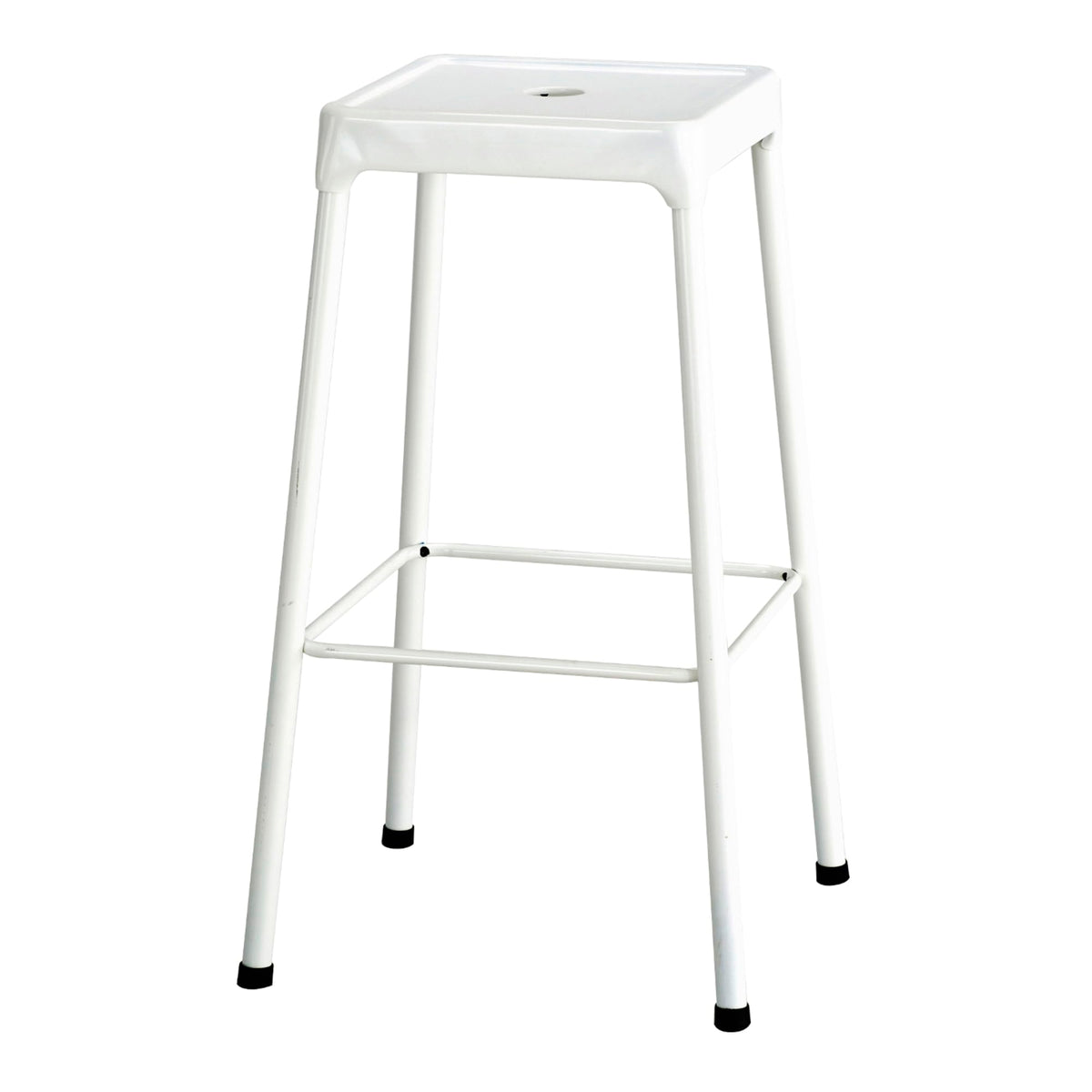 Safco Products 6606WH Steel Stool, 29&quot;, White