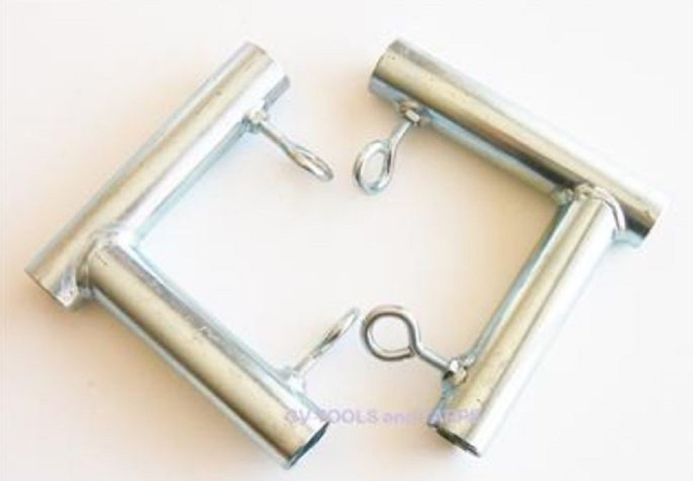 2Pc 1 3/8' 2 Way L Shaped Slider Canopy Fitting (Fvol) - Fits 1 3/8' Emt Pipe Or Chain Link Fencing Top Rail That Has An Outer