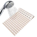 NEERAK Anti Skid Bath mat with Foot Scrubber for Bath Room Shower mat with Suction Cups & Drain Holes Silicone Floor mat for Kid