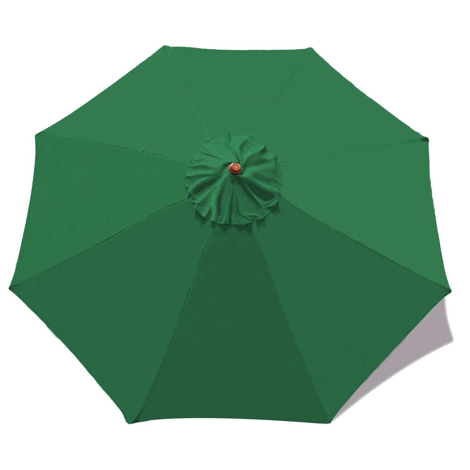 Mastercanopy Patio Umbrella 10 Ft Replacement Canopy For 8 Ribs-Forest Green
