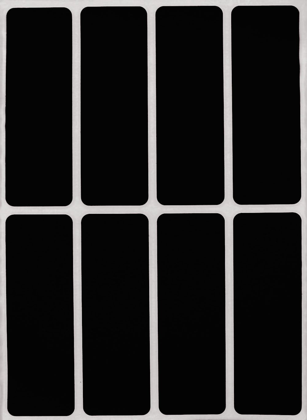 Black Sticker 3X1 Inch Write On Labels For Organizing, Paper Sticker Sheet Tags For Home, Office, And School Projects, 200-Pack