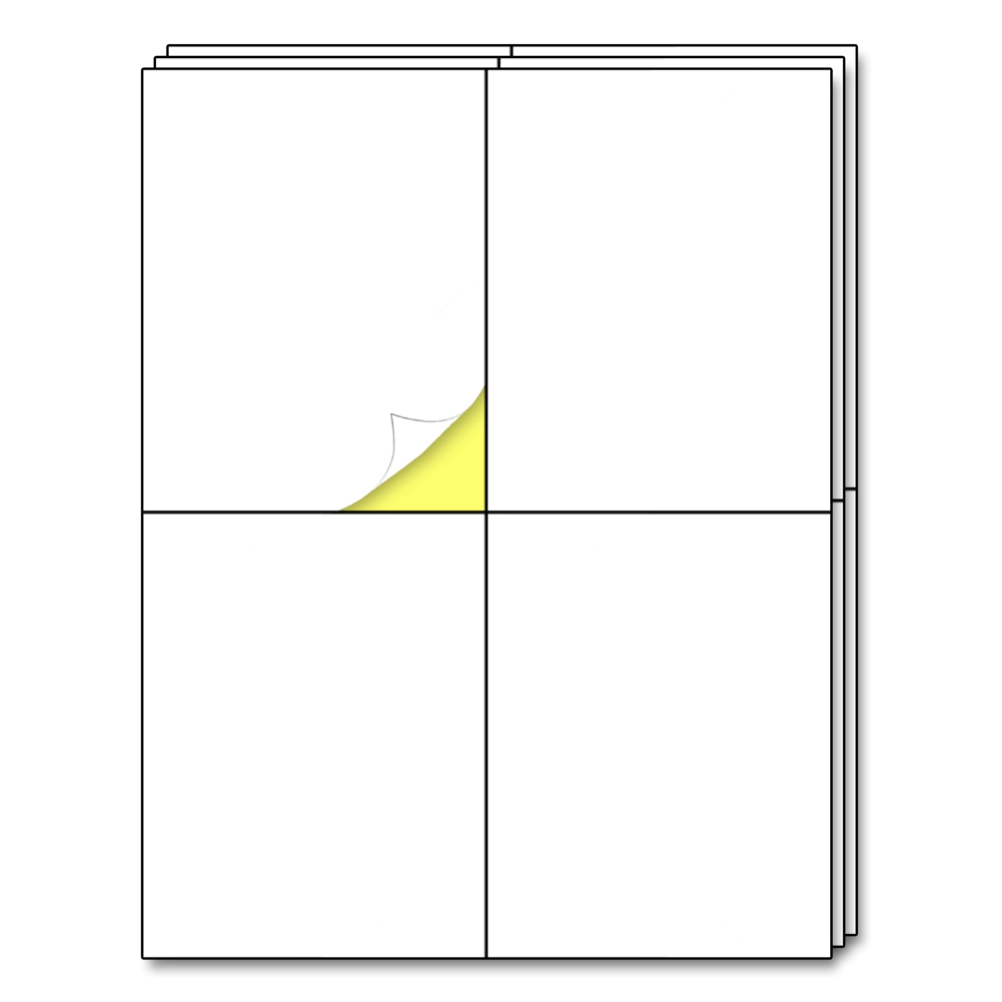 30 Sheets - Large Shipping Address Labels, Mailing Label Stickers For Packages, Storage Bins - 4 Per Sheet, 120 Pieces
