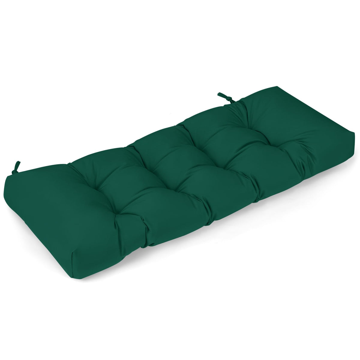 Sutteles Bench Cushion, Waterproof Tufted Memory Foam Cushion With Non-Slip Ties, Bench Cushions For Outdoor/Indoor (Green, 42X1