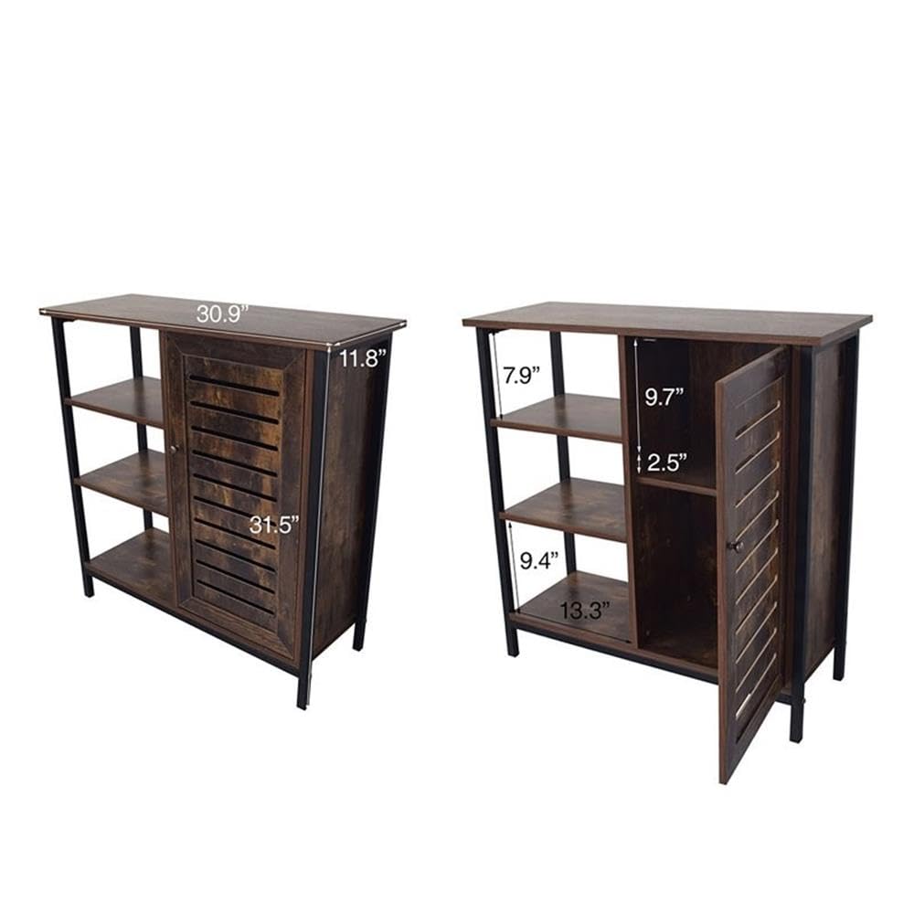 Wholesale Interiors Baxton Studio Wayland Shoe Storage Cabinet - Thumbnail 4