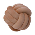 Lusjnge Decorative Throw Knot Pillow Ball For Home Chair Sofa Couch Bed Aesthetic Round Velvet Knotted Pillow Cushion (Coffee, 8