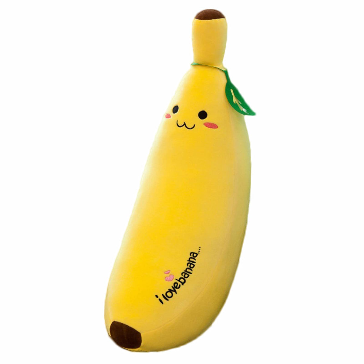 zhidiloveyou Banana Plush Pillow Stuffed Banana Plushie Cute Fruit Toy for Kids, 19.6 inch