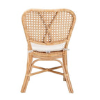 Baxton Studio Nadira Modern Brown Finished Rattan Dining Chair