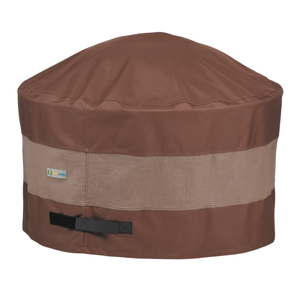 Duck Covers Ultimate Waterproof 52 Inch Round Fire Pit Cover, Outdoor Firepit Cover