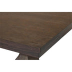 Best Quality Walnut Wood 7pc Dining Set with Extendable Table and Gray Linen Chairs