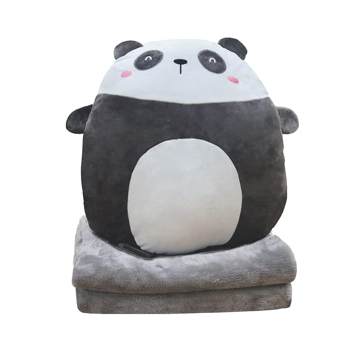 Hofun4U Panda Plush Pillow 16 Inch, Blanket in Cute Plush Pillow, Panda Stuffed Animal, Girls Boys Gifts for Birthday Christmas,