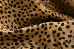 HomeRoots Cowhide, Microsuede 5' X 7' Cheetah Cowhide Area Rug