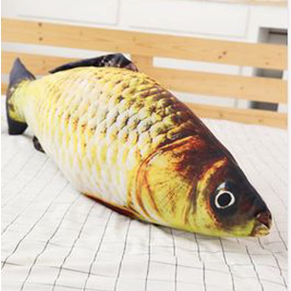Oukeyi 31Inch Giant 3D Soft Fish Cushion Pillow Carp Plush Pillow Stuffed Toy Throw Pillow For Home Decoration Gift Kids Pillow