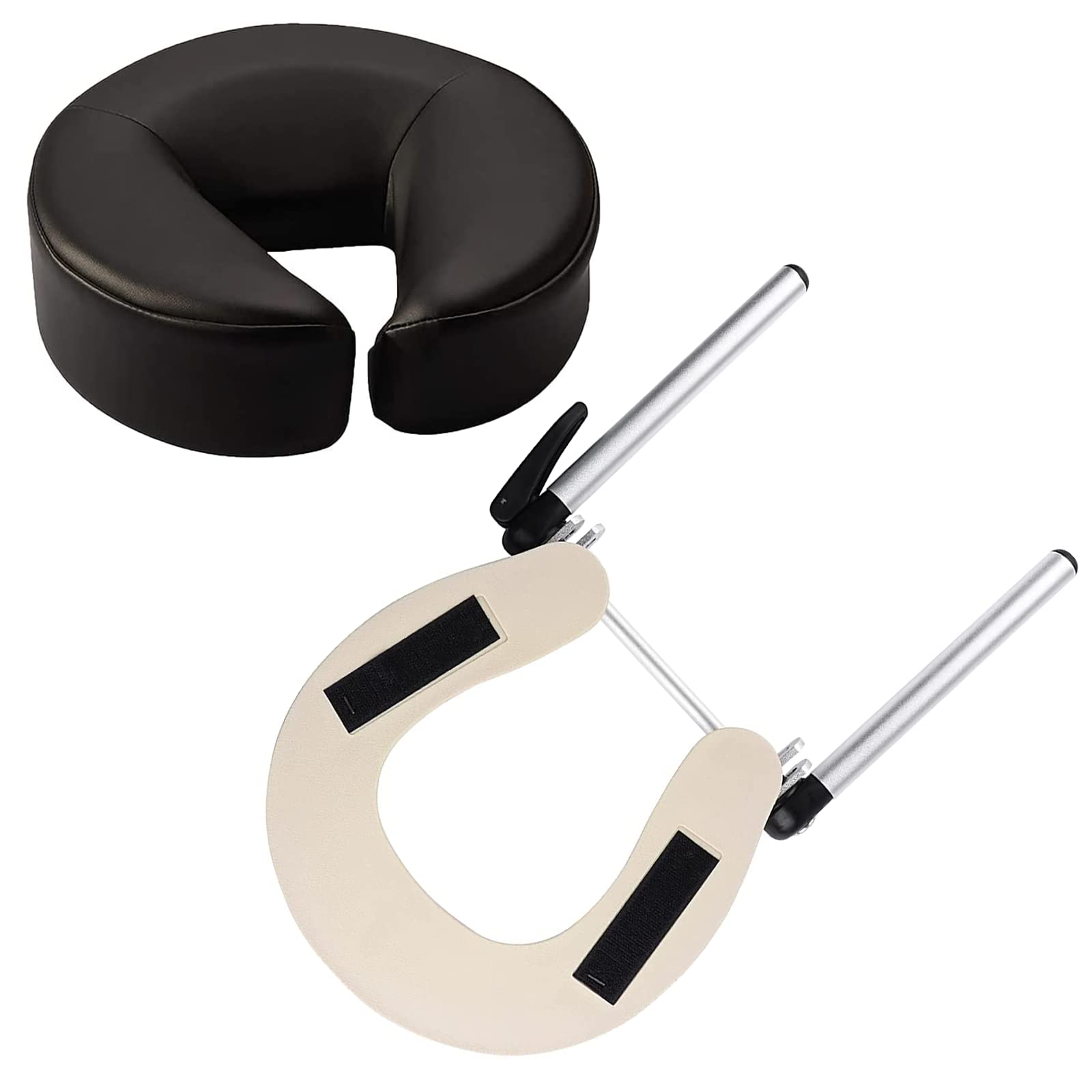 Hoinco Massage Headrest - Aluminum Adjustable U-Shaped Pillow For Bed & Face Cradle - Beauty Spa Equipment