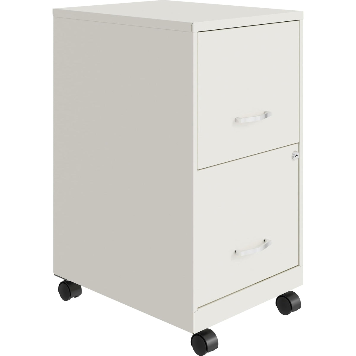 Lorell Lys Soho File/File Mobile File Cabinet, White