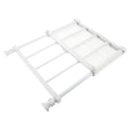 OSOLADY Adjustable Expandable Wardrobe Divider Rack, NoDrill Plastic Tension Shelf for Closet Storage, Telescopic Cabinet Organ
