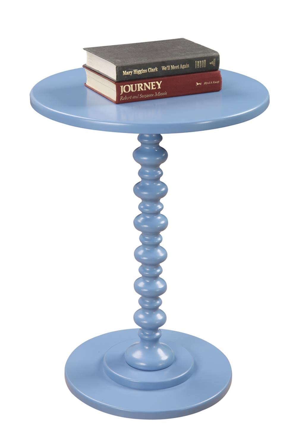 Convenience Concepts Palm Beach Spindle Table, Blue