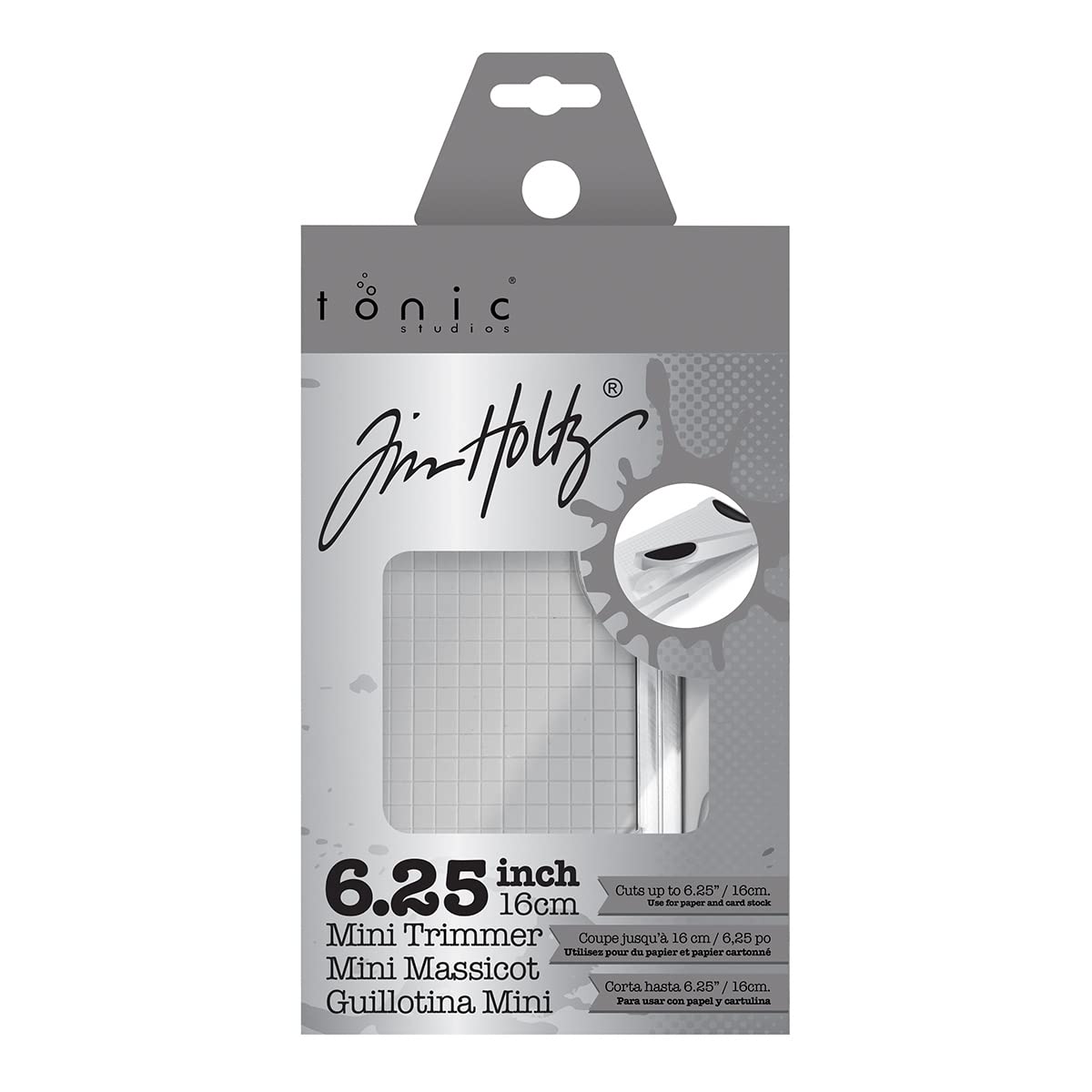 Tim Holtz Mini Paper Cutter - Small Portable Guillotine Paper Trimmer For Crafts, Photo Paper, And Card Making - 6.25 Inch Cutti