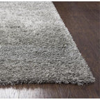 Rizzy Home Alora Decor Pearl 3'6" X 5'6" Solid Gray Hand-Tufted Area Rug