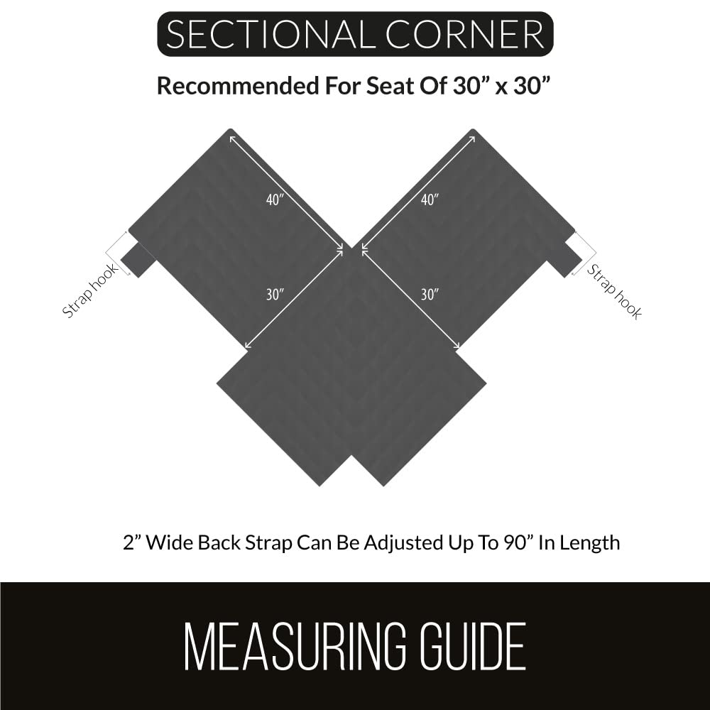 Sofa Shield Patented Sectional Slip Cover, Large Cushion Protector, Reversible Stain And Dog Tear Resistant Slipcover, Quilted Microfiber 30X30” Seat, Washable Covers Dogs Pets Kids, Hunter Green Sage