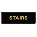 Standard Stairs Sign - Black/Gold - Medium