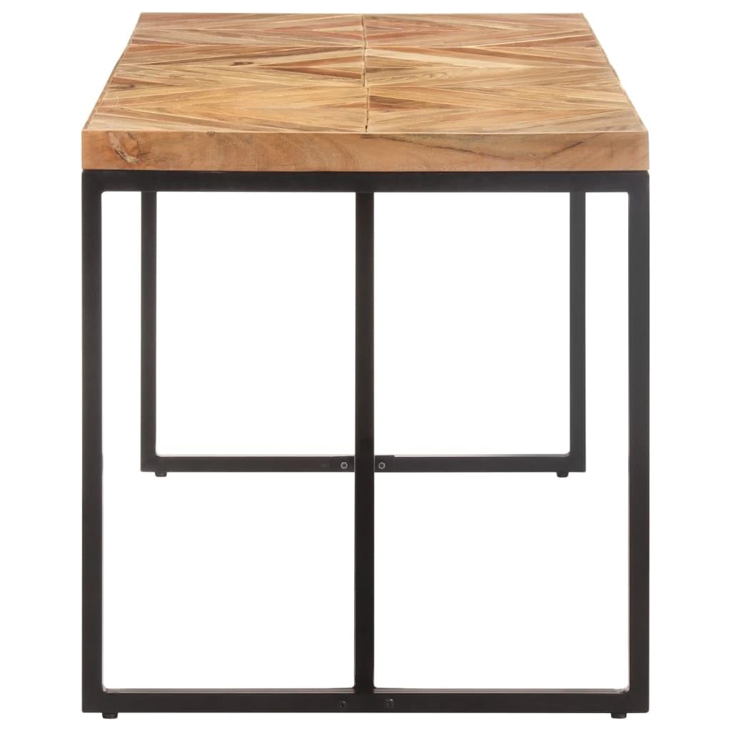 vidaXL Dining Table 63&quot;x27.6&quot;x29.9&quot; Solid Acacia and Mango Wood