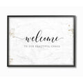 Stupell Industries Welcome to Our Beautiful Chaos Fun Family Phrase