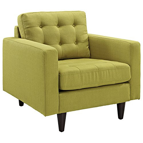 Empress Wheatgrass Fabric Upholstered Arm Chair By Modway