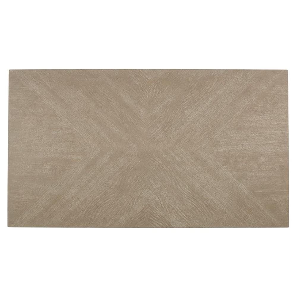 Progressive Furniture Beck Wood Dining Table in Weathered Taupe/Tan