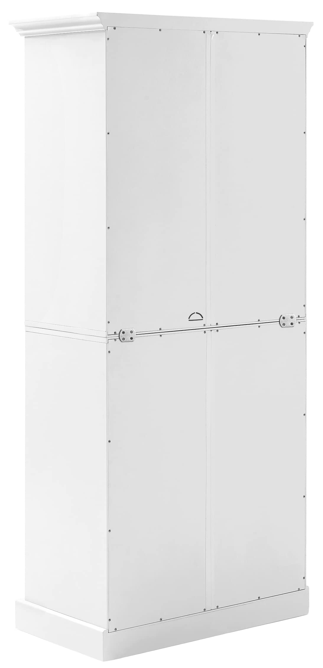 Crosley Furniture Winston Pantry Storage Cabinet With Shelves, Kitchen, Dining, Or Laundry Room, White