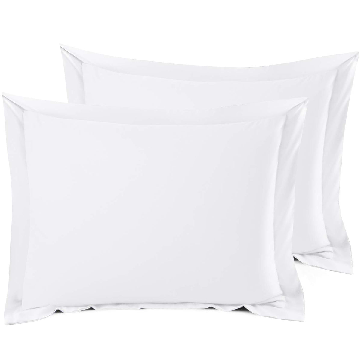 Nestl Soft Pillow Shams Set Of 2 - Double Brushed Microfiber Pillow Covers - Hotel Style Premium Bed Pillow Cases, With 1.5    D