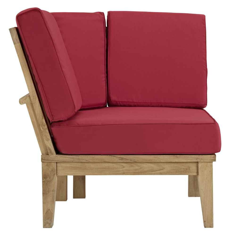 Marina Outdoor Patio Teak Middle Sofa - Thumbnail 5