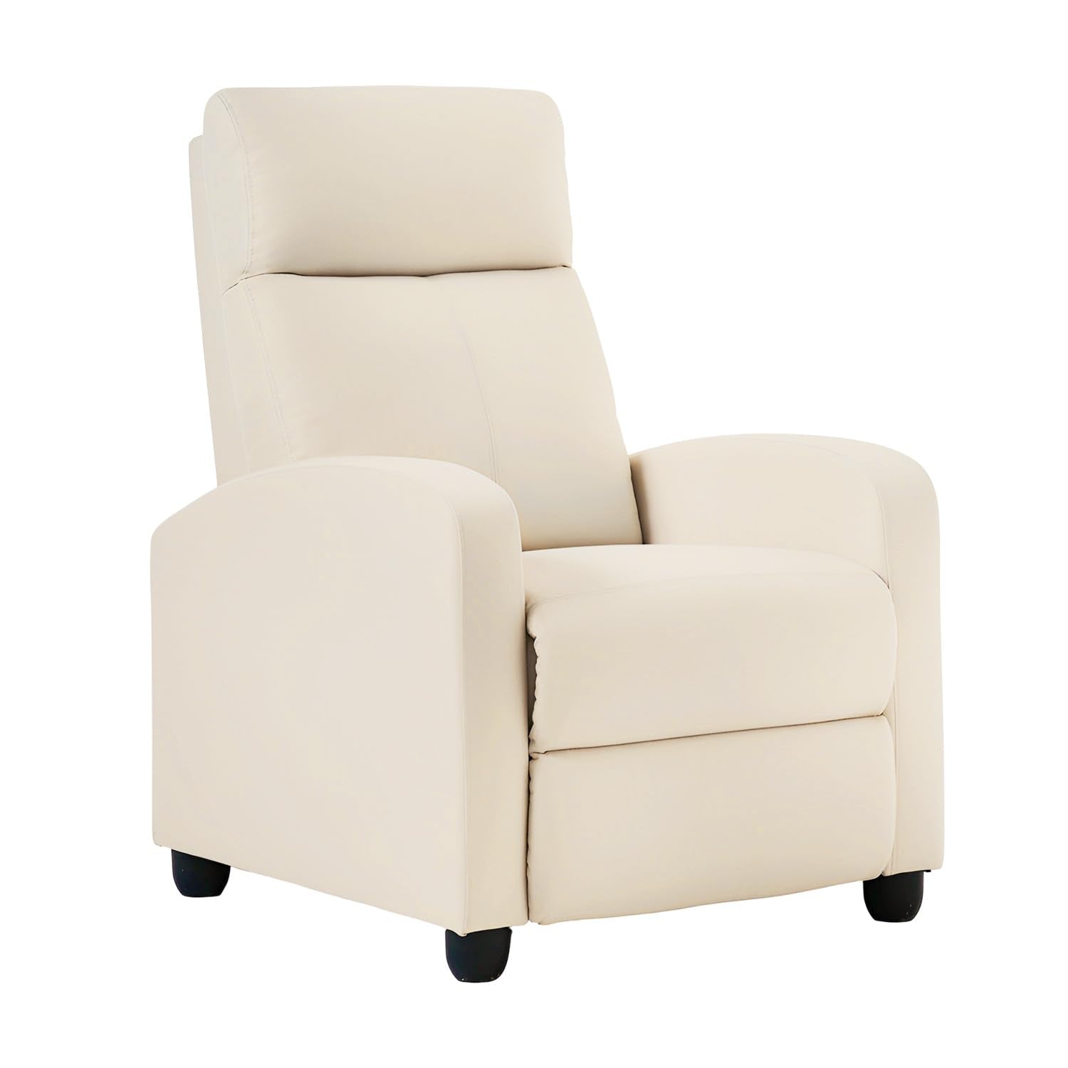 BestMassage | Recliner Chair | No Massage Function | Textile Beige | with Lumbar Support, Adjustable Push Back, Wide Armrests, F