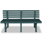 vidaXL Garden Bench Plastic Green Bench Furniture Patio Patio Park