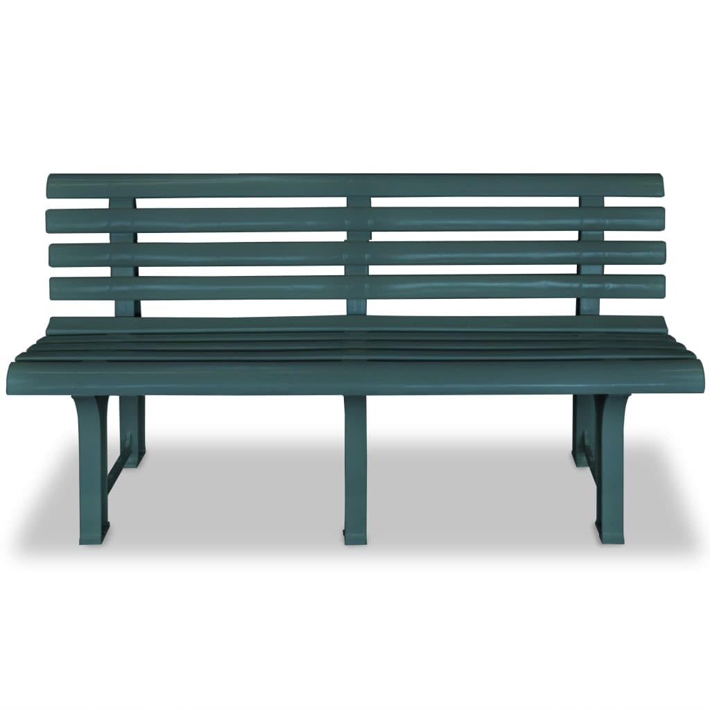 vidaXL Garden Bench Plastic Green Bench Furniture Patio Patio Park