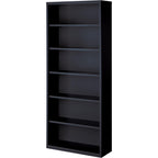 Lorell LLR41294 Fortress Series Steel Black Book Case, 34.5" x 13" x 82"