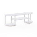 Furinno Turn-S-Tube Wide TV Entertainment Center, White