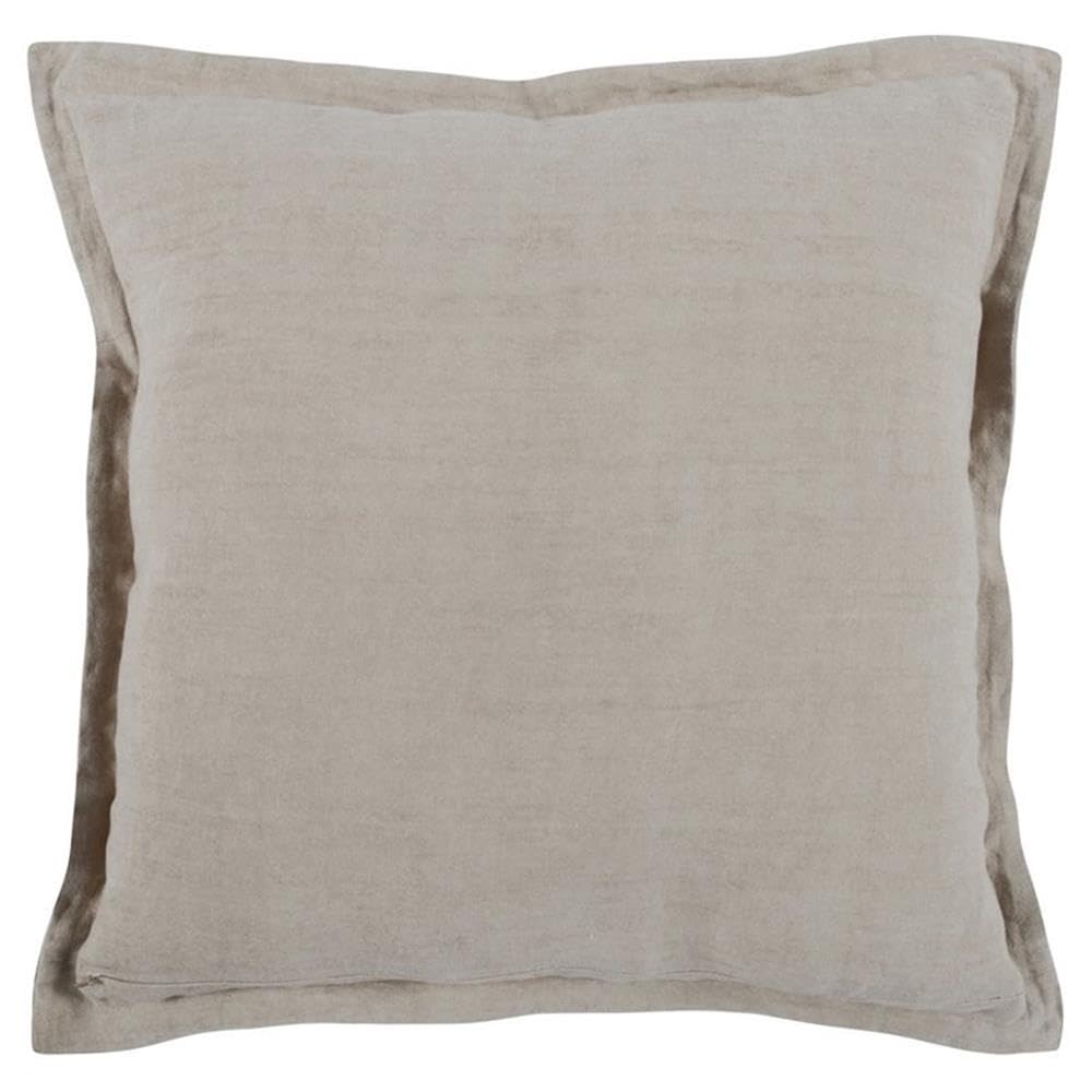 Kosas Home Amy 22X22 Square Linen Fabric Throw Pillow In Natural Beige