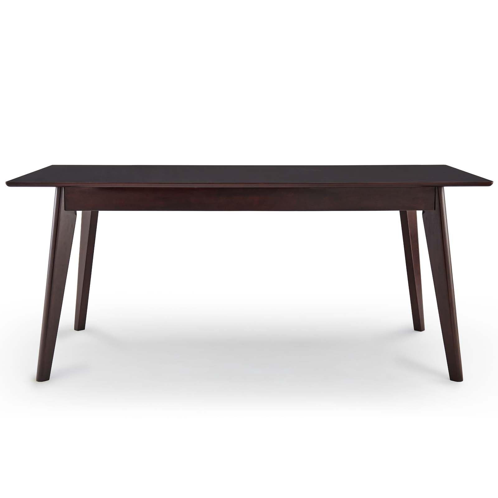Modway Oracle 69&quot; Rectangle Dining Table, Cappuccino