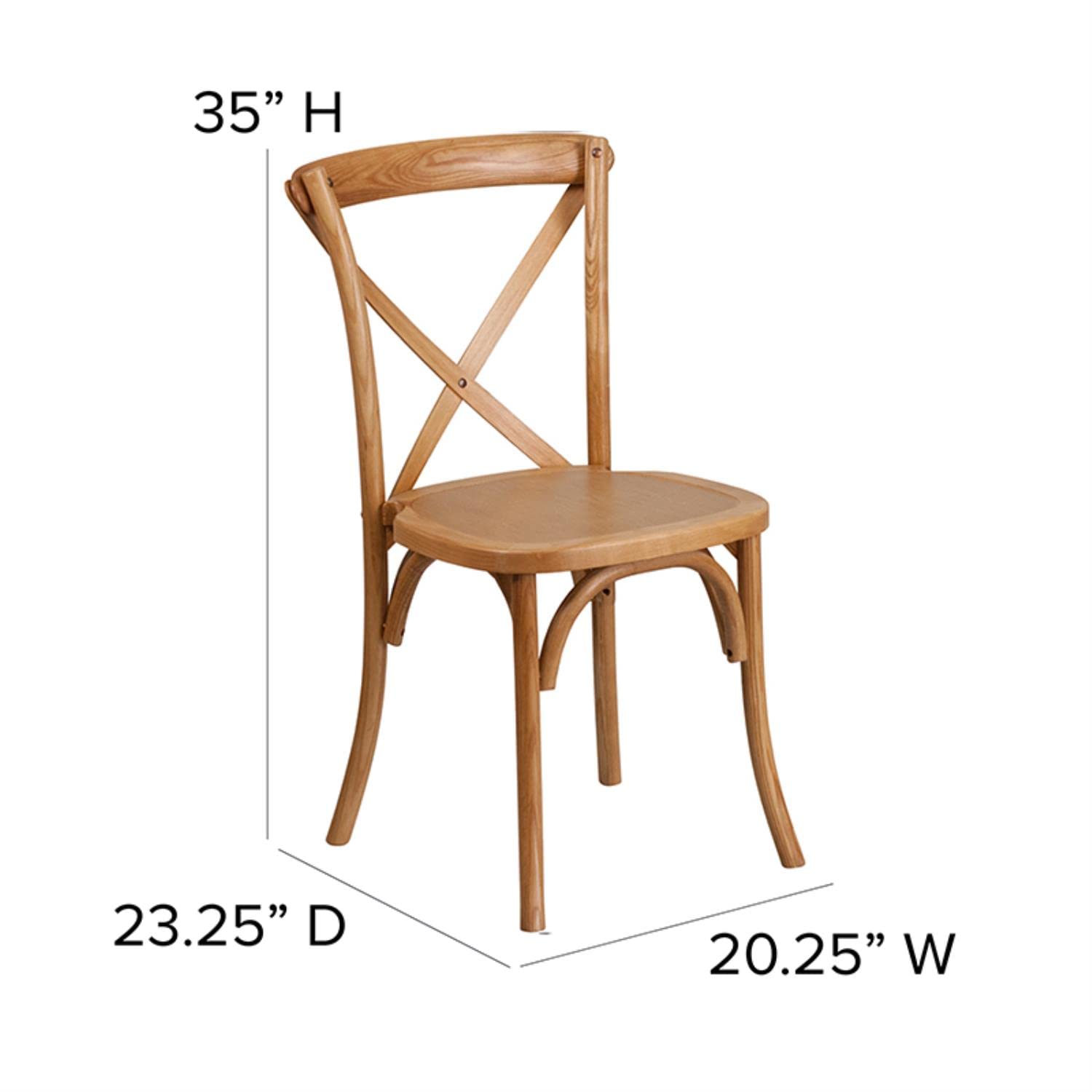 Flash Furniture Hercules Series Oak Cross Back Chair