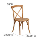Flash Furniture Hercules Series Oak Cross Back Chair